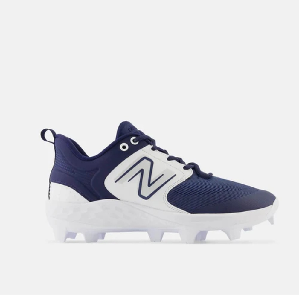 New Balance Men's Fresh Foam 3000 V6 Molded Baseball Cleats Navy White Size 13